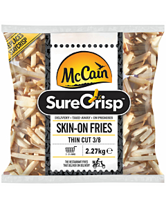 McCain SureCrisp Skin On Thin Cut Fries 3/8