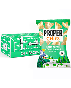 Proper Chips Sour Cream & Chive Lentil Chips