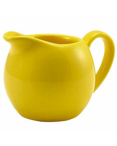 Genware Porcelain Yellow Jug 14cl/5oz