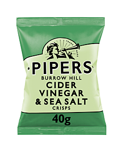 Pipers Burrow Hill Cider Vinegar & Sea Salt Crisps