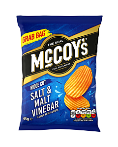 McCoys Salt & Malt Vinegar Flavour Crisps Grab Bags