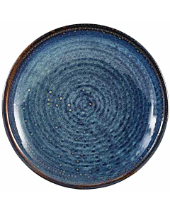 Terra Porcelain Aqua Blue Deep Coupe Plate 21cm