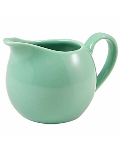 Genware Porcelain Green Jug 14cl/5oz