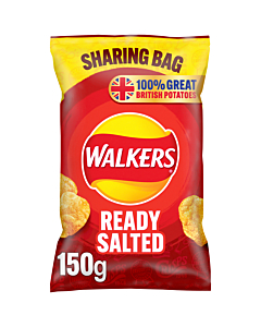 Walkers Ready Salted Potato Crisps Sharing Bags