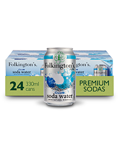 Folkingtons Club Soda Water Cans