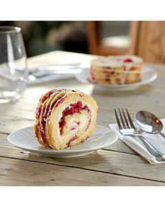 Mademoiselle Frozen White Chocolate & Raspberry Roulade