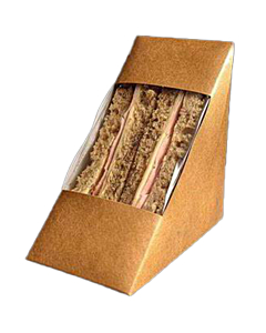 Zeus Kraft Deep Fill Sandwich Wedge Recyclable & Compostable