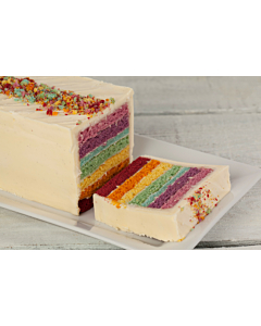 Truly Treats Frozen Rainbow Loaf Cake