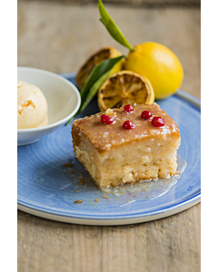 Langtons Frozen Square Sicilian Lemon Pudd with Redcurrants