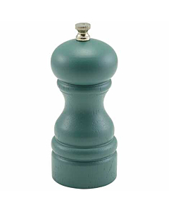 Olive Green Wooden Salt/Pepper Grinder 13cm