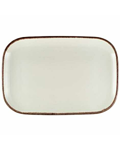 Terra Stoneware Sereno Brown Rectangular Plate 34.5 x 23.5cm