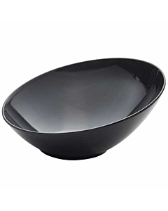 Black Melamine Slanted Buffet Bowl 30 x 29 x 13cm