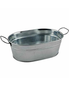 Galvanised Steel Serving Bucket 23 x 15 x 7cm