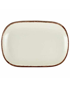 Terra Stoneware Sereno Brown Rectangular Plate 24 x 16.5cm