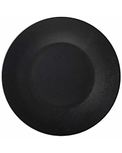 Luna Stoneware Black Wide Rim Plate 25cm/9.75"