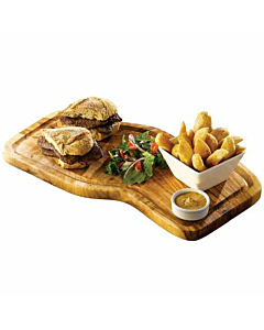 Olive Wood Serving Board W/ Groove 40 x 21cm+/-