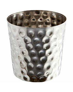 Hammered Stainless Steel Serving Cup 8.5 x 8.5cm