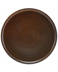 Terra Porcelain Rustic Copper Low Presentation Plate 25cm