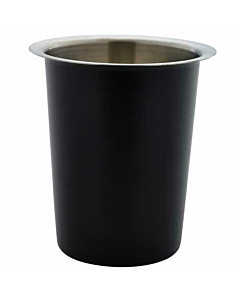 GenWare Stainless Steel Black Cutlery Cylinder