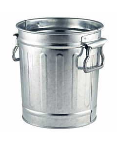 Miniature Galvanised Bin 14x12x15cm