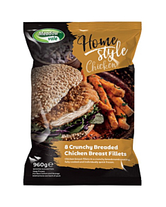 Meadow Vale Frozen Homestyle Breaded Chicken Breast Fillets