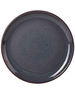 Terra Stoneware Rustic Blue Coupe Plate 27.5cm