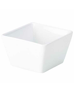 Genware Porcelain Square Dish 8.5 x 5.5cm/3.25 x 2.25"