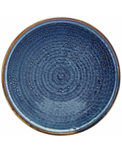 Terra Porcelain Aqua Blue Low Presentation Plate 21cm