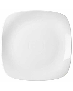 Genware Porcelain Rounded Square Plate 27cm/10.5"