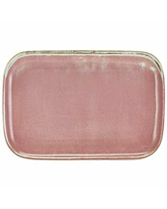 Terra Porcelain Rose Rectangular Plate 34.5 x 23.5cm