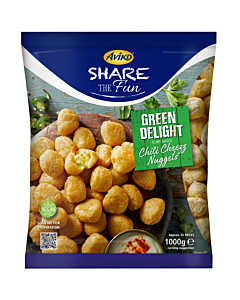 Aviko Frozen Plant-Based Chilli Cheezz Nuggets