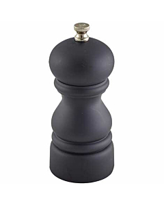 Genware Salt Or Pepper Grinder Matt Black 12.7cm