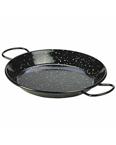 Black Enamel Paella Pan 20cm