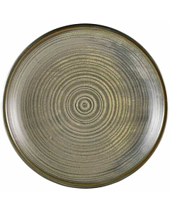 Terra Porcelain Matt Grey Deep Coupe Plate 28cm