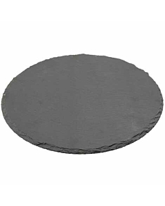 Genware Natural Edge Slate Platter 30cm Round