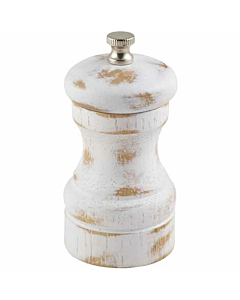 White Wash Salt/Pepper Grinder 10cm