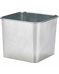 Galvanised Steel Square Tub 8 x 8 x 6cm