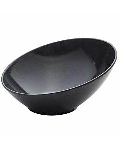 Black Melamine Slanted Buffet Bowl 21 x 20 x 10cm