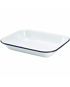 Enamel Baking Tray 28 x 23 x 4.5cm