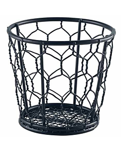 Black Wire Basket 10cm Dia