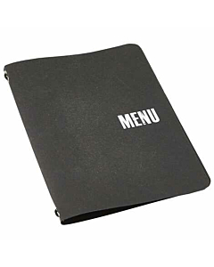 Washable Paper A5 Menu Holder Black