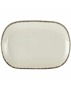 Terra Stoneware Sereno Grey Rectangular Plate 24 x 16.5cm