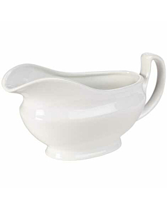 Genware Porcelain Sauce Boat 40cl/14oz