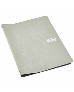 Washable Paper A4 Menu Holder Grey