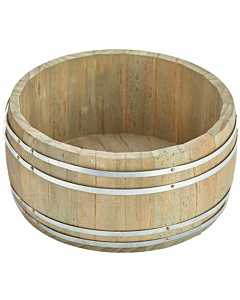 Miniature Wooden Barrel 16.5Dia x 8cm