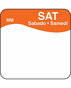 DayMark Removable Saturday Food Labels