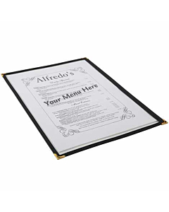 American Style Clear Menu Holder - 1 Page