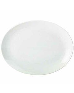 Genware Porcelain Oval Plate 31cm/12.25"