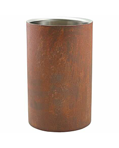 Rust Effect Wine Cooler 12cm Dia x 20cm High