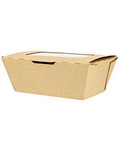 Zeus Packaging Composable Kraft Large Window Boxes